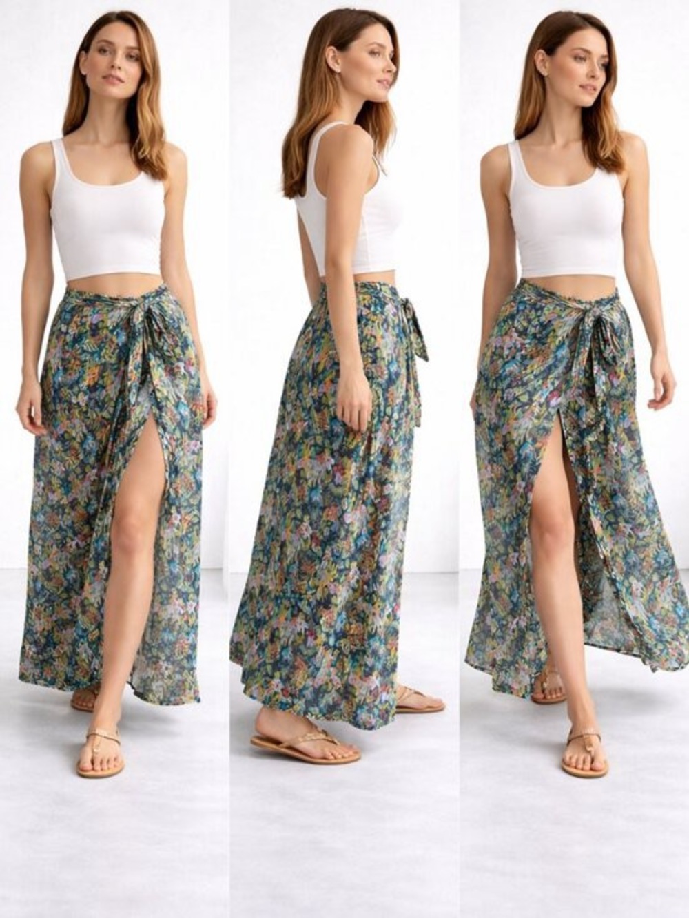 Onia X Liberty, Jungle Forest Print, Swim Resort Pareo - Size Medium NWT